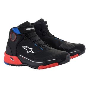 Alpinestars CR-X Drystar Honda Collectie Zwart-Rood-Blauw Motorfiets Laarzen