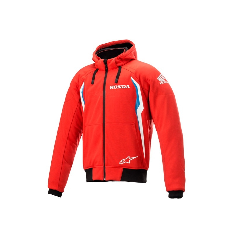 Bunda na motorku Alpinestars Chrome Sport Honda Kolekce červeno-modro-černá