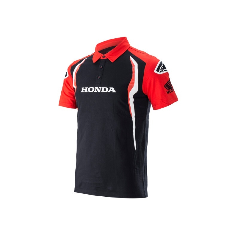 Poloshirt Alpinestars Honda rood en zwart
