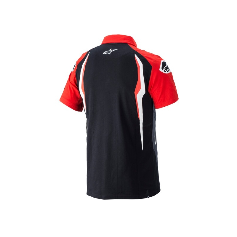 Poloshirt Alpinestars Honda rood en zwart