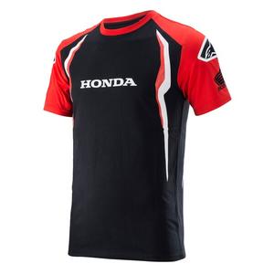 T-shirt Alpinestars Honda rood en zwart 2024