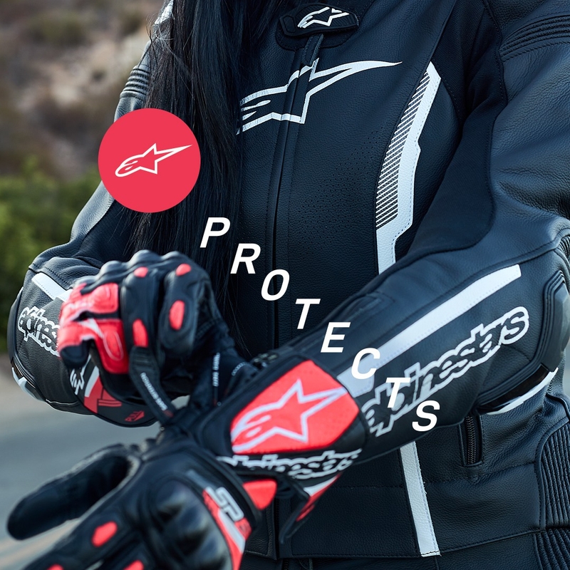 Alpinestars SP-8 dames motorhandschoenen zwart
