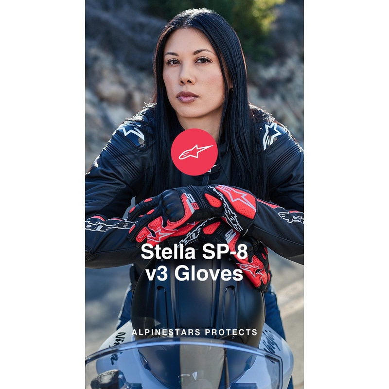 Alpinestars SP-8 dames motorhandschoenen zwart