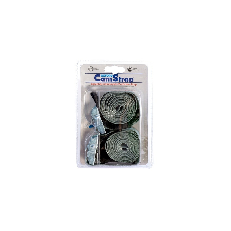 Oxford Cam Straps Verstelbare riemen met klittenband zonder eindbevestiging grijs
