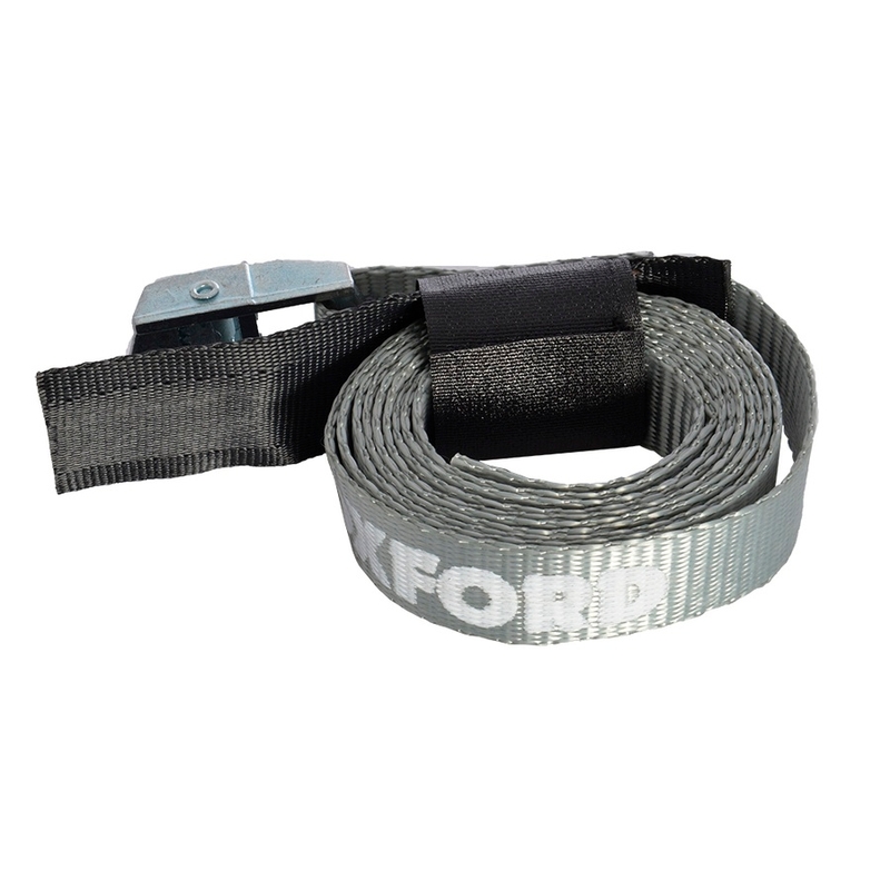 Oxford Cam Straps Verstelbare riemen met klittenband zonder eindbevestiging grijs
