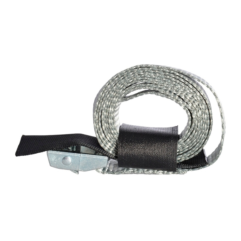 Oxford Cam Straps Verstelbare riemen met klittenband zonder eindbevestiging grijs
