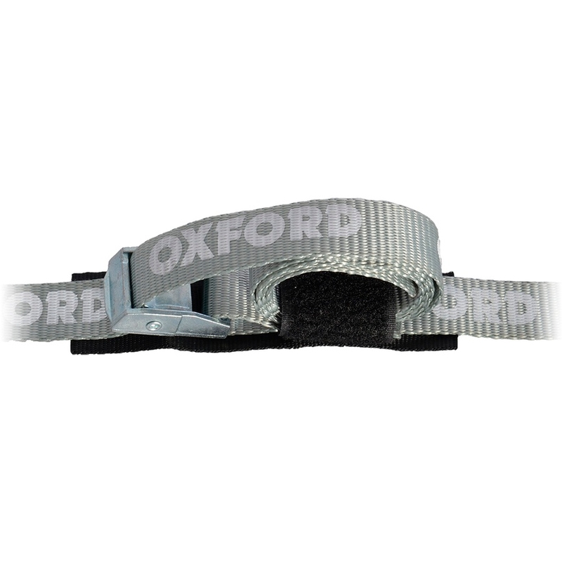 Oxford Cam Straps Verstelbare riemen met klittenband zonder eindbevestiging grijs