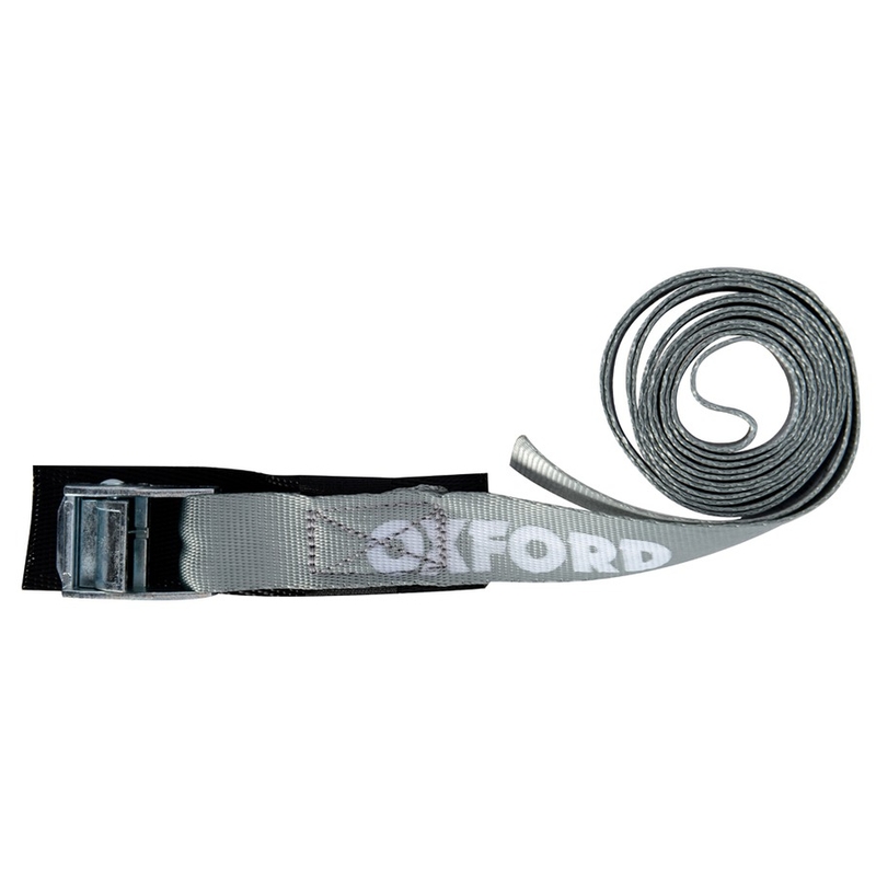 Oxford Cam Straps Verstelbare riemen met klittenband zonder eindbevestiging grijs