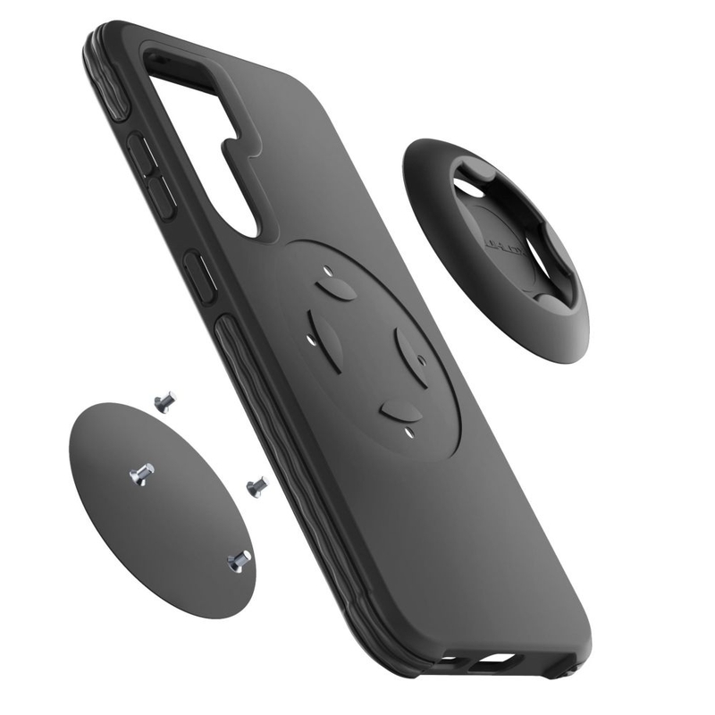 Beschermhoes Interphone QUIKLOX Tetraforce voor Samsung Galaxy S24 Ultra zwart