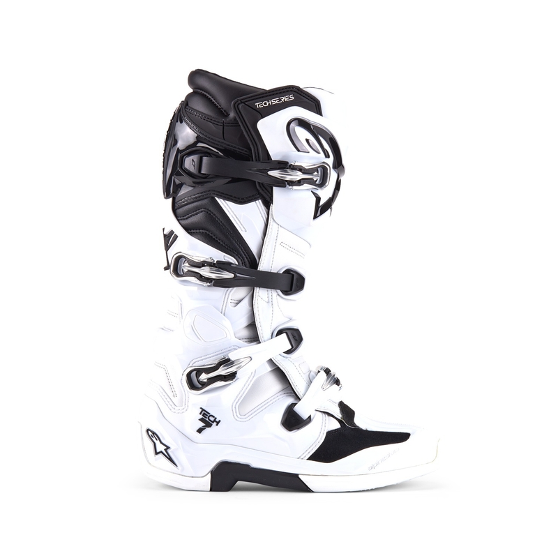 Alpinestars Tech 7 motorlaarzen wit-zwart