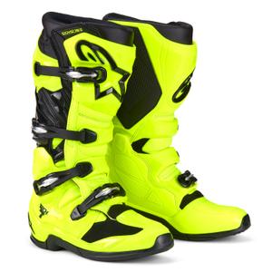 Alpinestars Tech 7 fluogele en zwarte 2025 motorlaarzen
