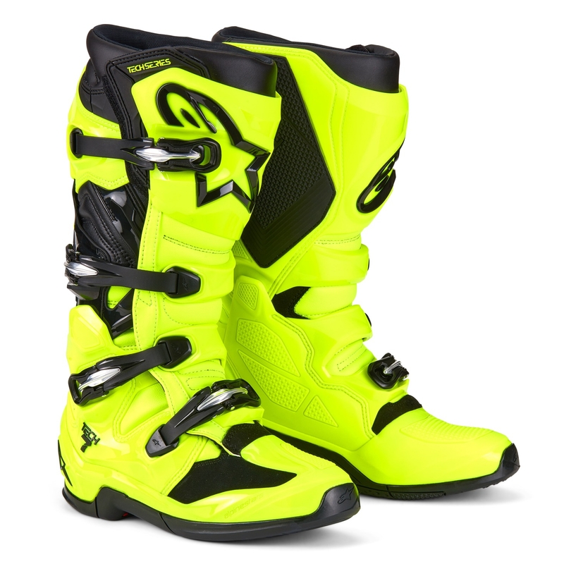 Alpinestars Tech 7 motorlaarzen fluo geel-zwart