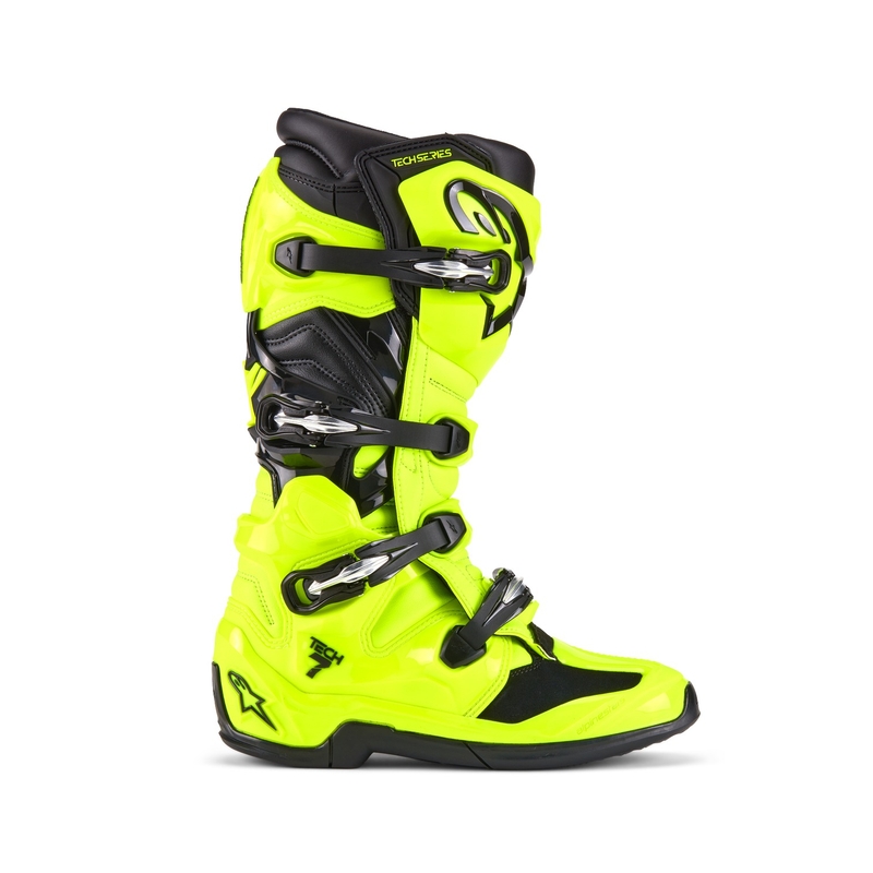 Alpinestars Tech 7 motorlaarzen fluo geel-zwart