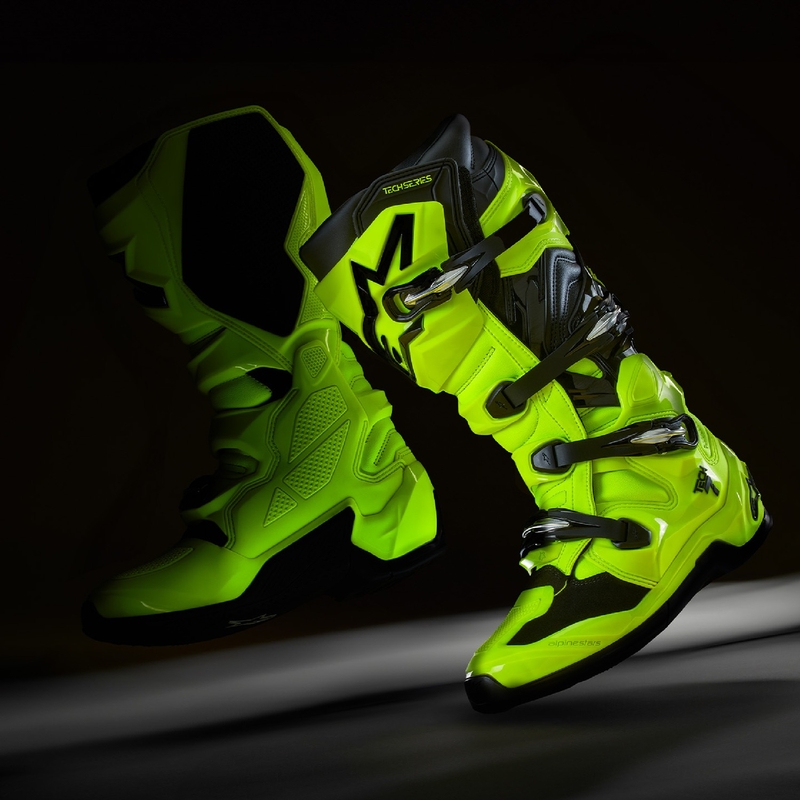 Alpinestars Tech 7 motorlaarzen fluo geel-zwart