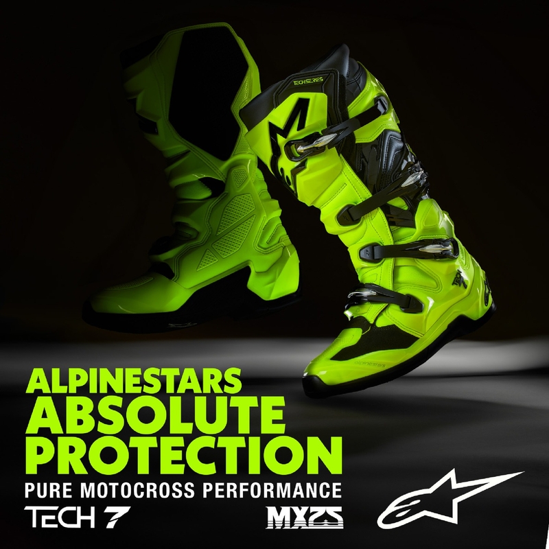 Alpinestars Tech 7 motorlaarzen fluo geel-zwart