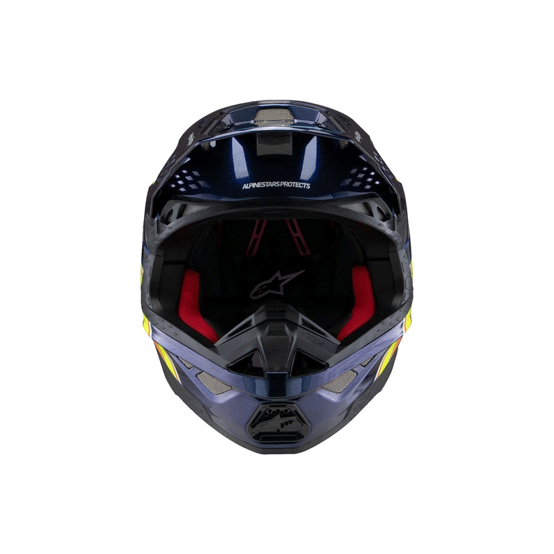 Alpinestars Supertech S-M10 motorcrosshelm TROY LEE DESIGNS parelblauw-fluor oranje-geel-rood