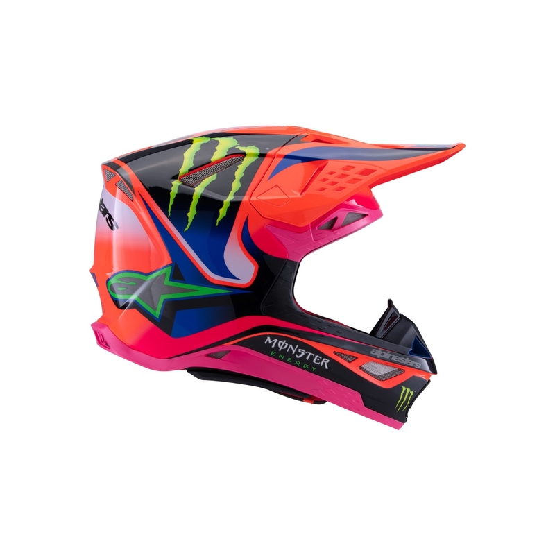 Alpinestars Supertech S-M10 HAIDEN DEEGAN edition crosshelm fluo oranje-paars-roze-groen