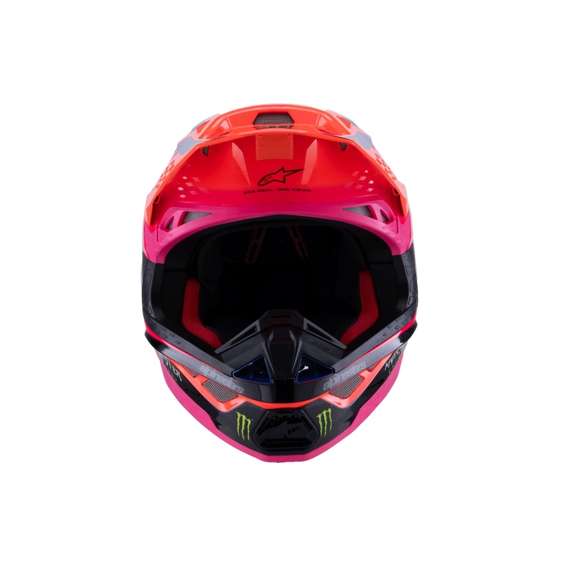 Alpinestars Supertech S-M10 HAIDEN DEEGAN edition crosshelm fluo oranje-paars-roze-groen