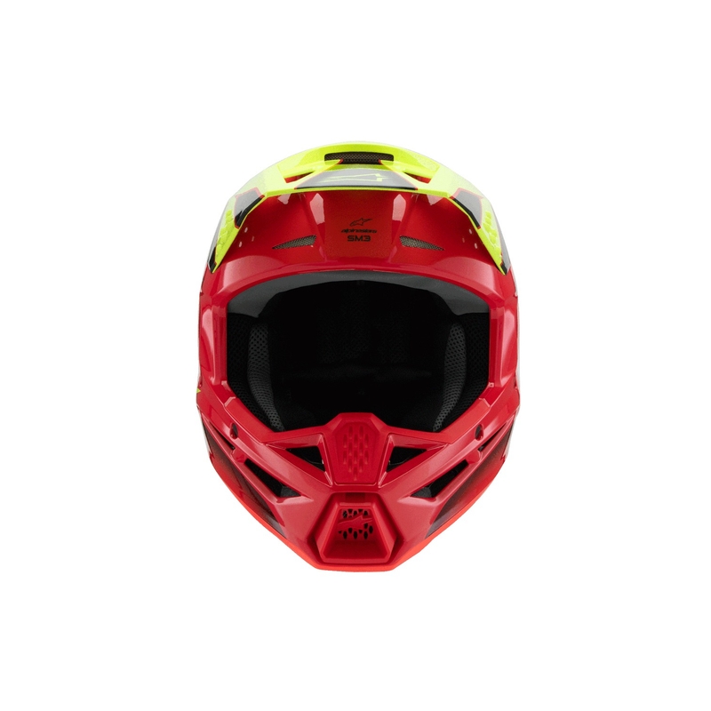 Alpinestars S-M3 FRAY kindercrosshelm rood-fluo geel-zwart