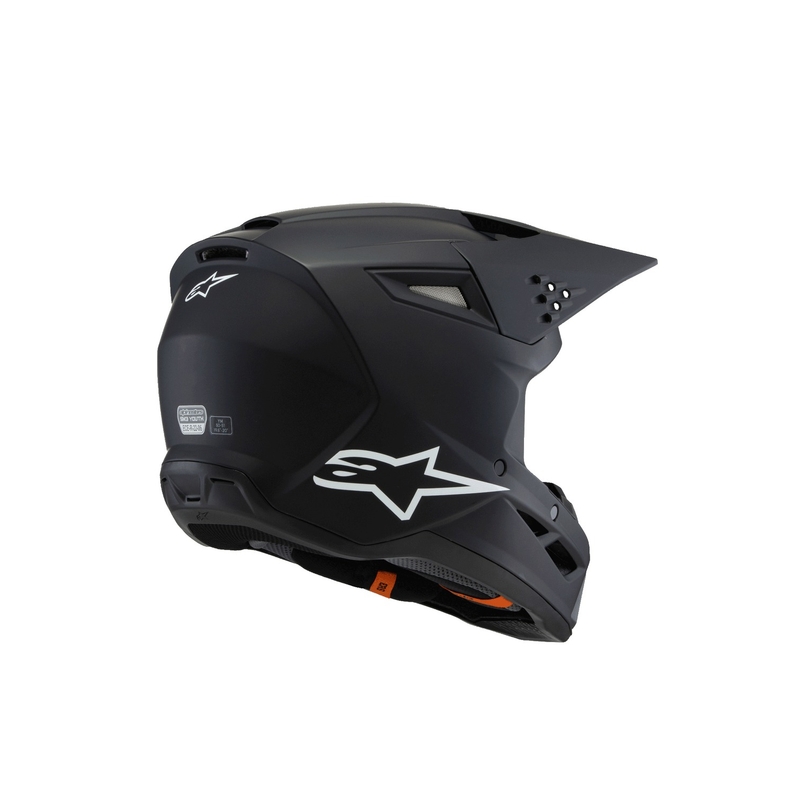 Alpinestars S-M3 Solid Kindercrosshelm Matzwart