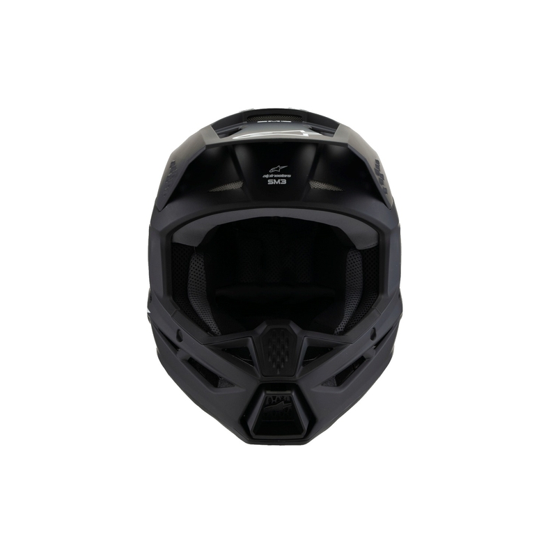Alpinestars S-M3 Solid Kindercrosshelm Matzwart