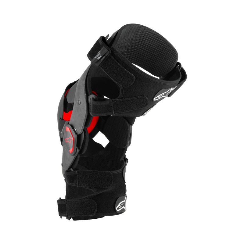 Alpinestars Supertech RK-10 Plasma kniebraces zwart-rood