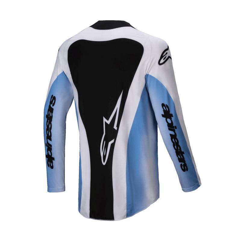 Alpinestars Techstar Melt motorcross trui zwart en blauw