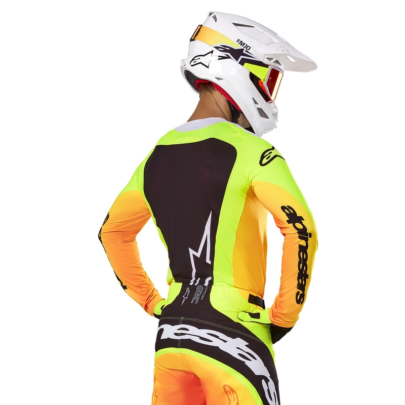 Alpinestars Techstar Melt Motocross Trui geel en zwart