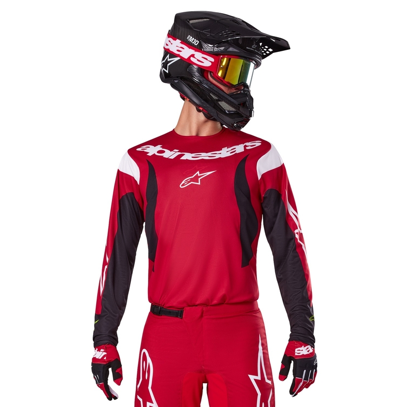 Alpinestars Fluid Haul motorcross trui rood en zwart