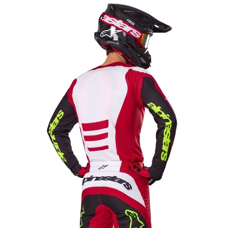 Alpinestars Fluid Haul motorcross trui rood en zwart