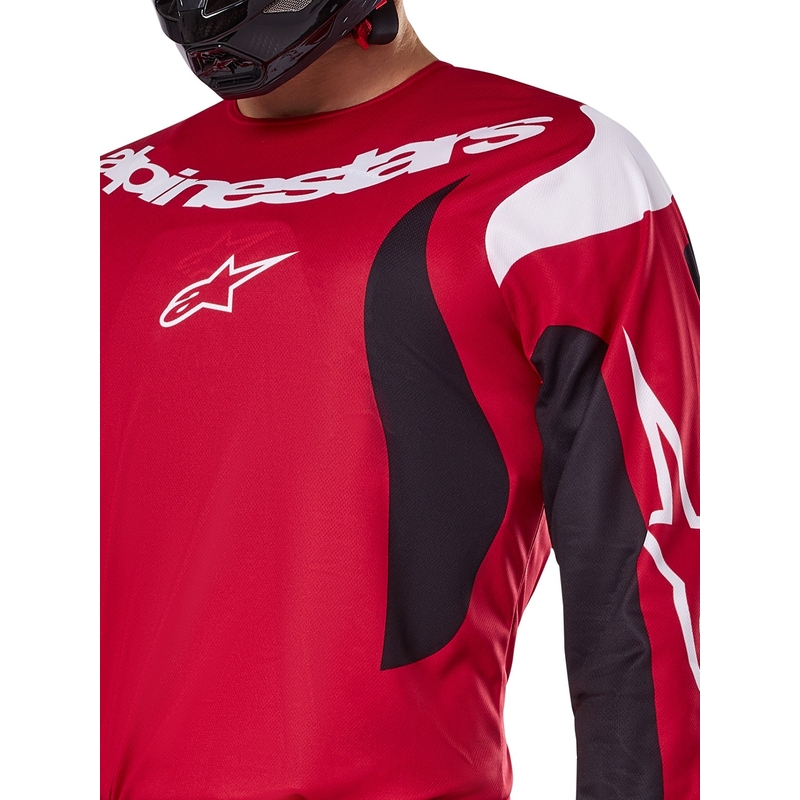 Alpinestars Fluid Haul motorcross trui rood en zwart