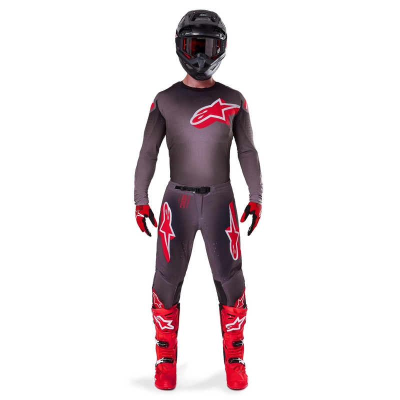 Alpinestars Supertech Lipan Rook Rood Motorcross Trui