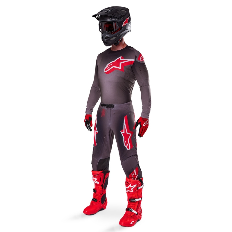Alpinestars Supertech Lipan Rook Rood Motorcross Trui
