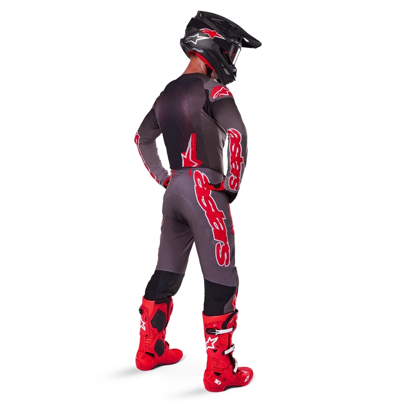 Alpinestars Supertech Lipan Rook Rood Motorcross Trui