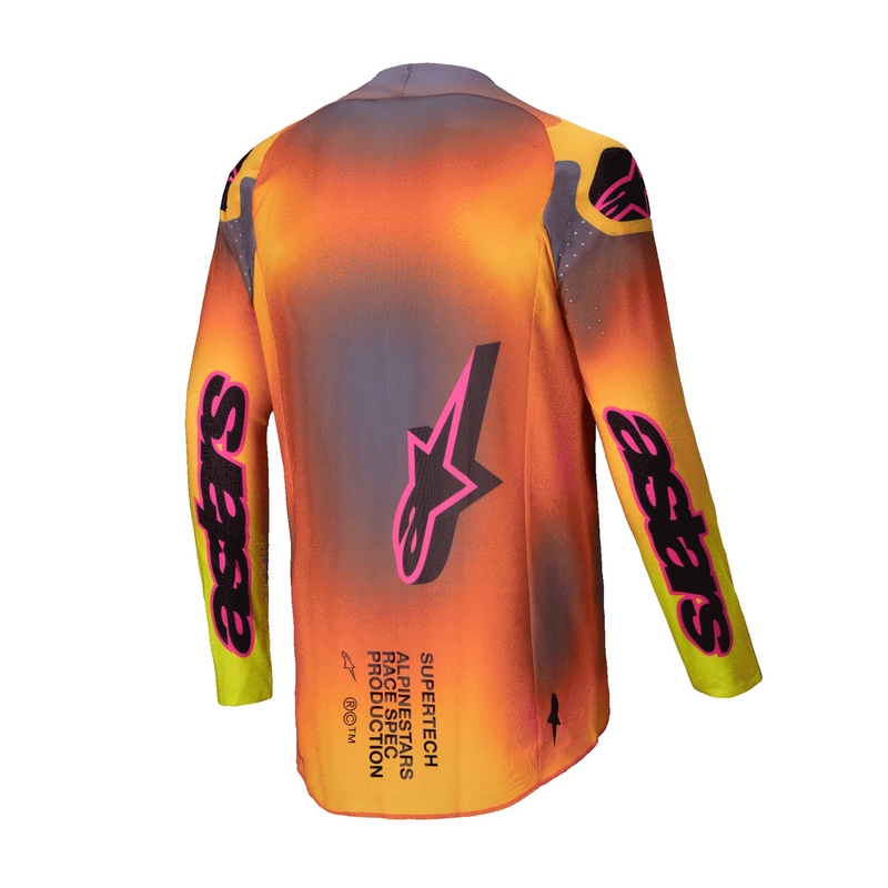 Motorcross trui Alpinestars Supertech Lipan geel-roze