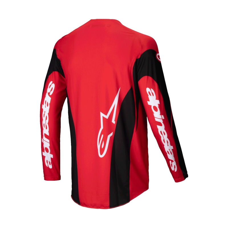 Alpinestars Techstar Dreem motorcross trui rood en zwart