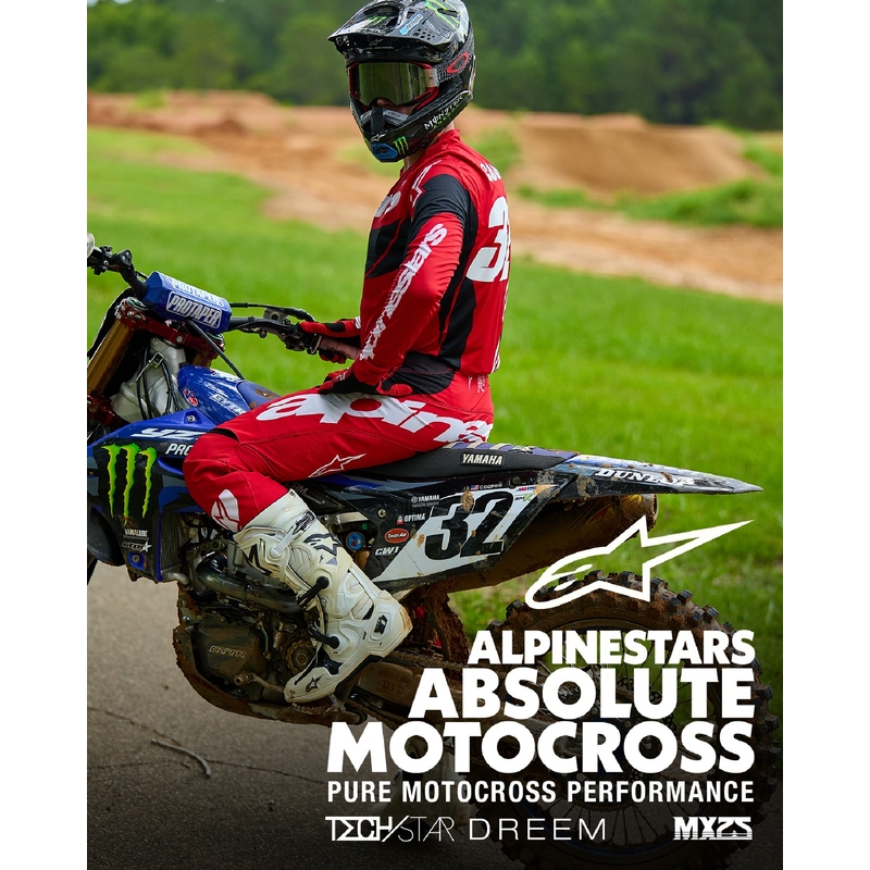 Alpinestars Techstar Dreem motorcross trui rood en zwart