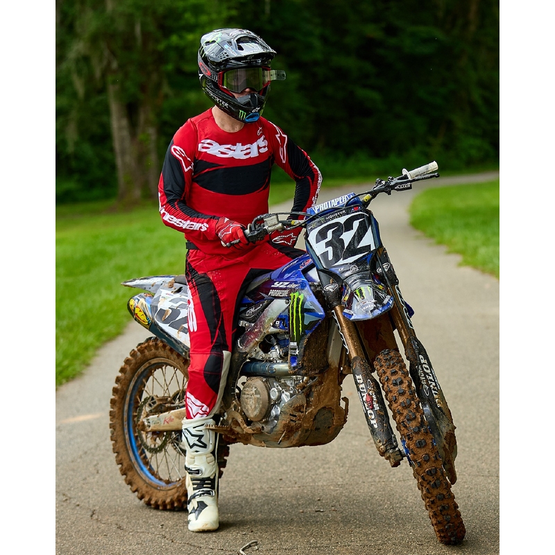 Alpinestars Techstar Dreem motorcross trui rood en zwart