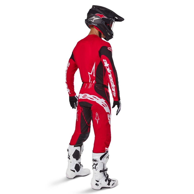 Alpinestars Techstar Dreem motorcross trui rood en zwart