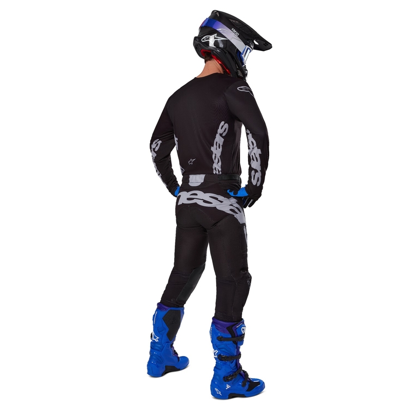 Alpinestars Racer Graphite motorcross trui zwart en grijs
