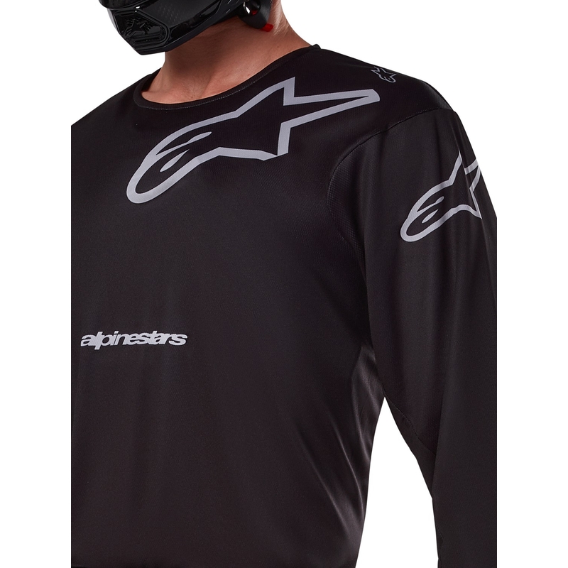 Alpinestars Racer Graphite motorcross trui zwart en grijs