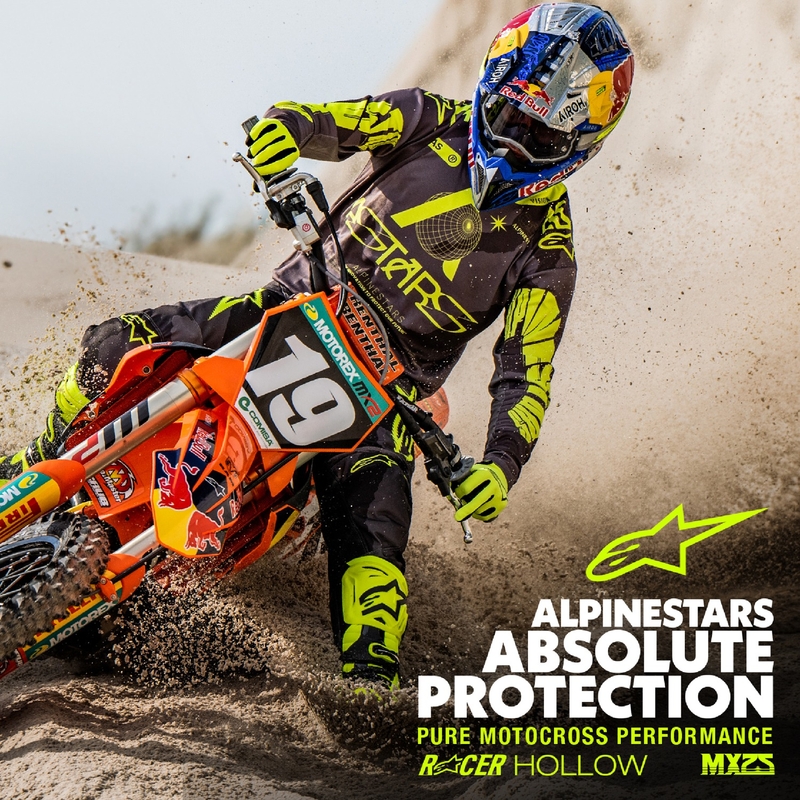 Alpinestars Racer Hollow motocrosstrui donker camo-fluo geel