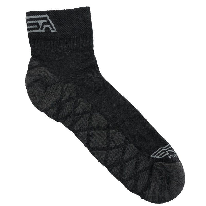 RSA Allride Merino lage sokken donkergrijs