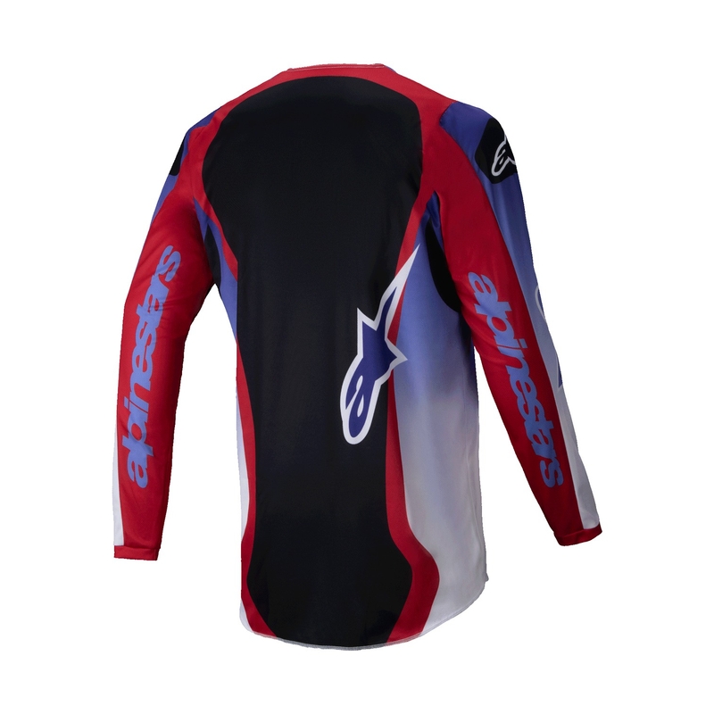Alpinestars Fluid Wurx fluo paars-rood motorcross shirt