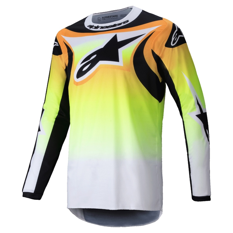 Alpinestars Fluid Wurx Motocross Trui geel en zwart