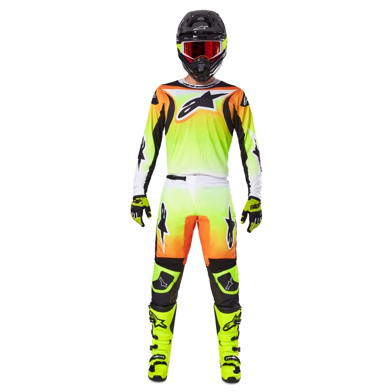 Alpinestars Fluid Wurx Motocross Trui geel en zwart