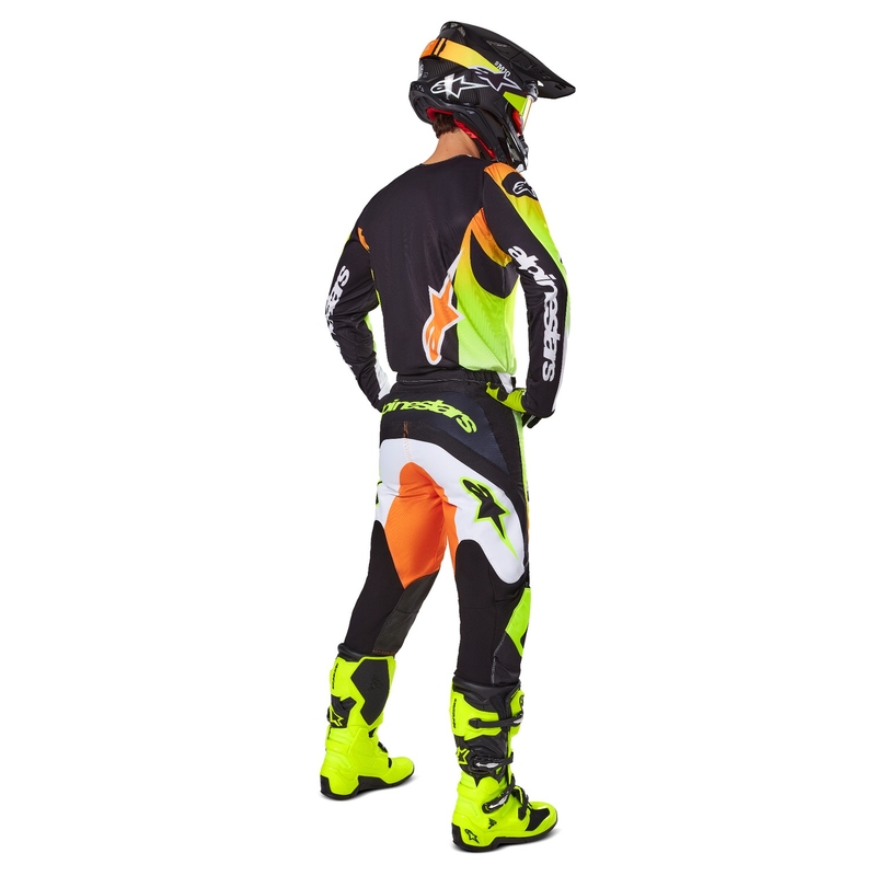 Alpinestars Fluid Wurx Motocross Trui geel en zwart