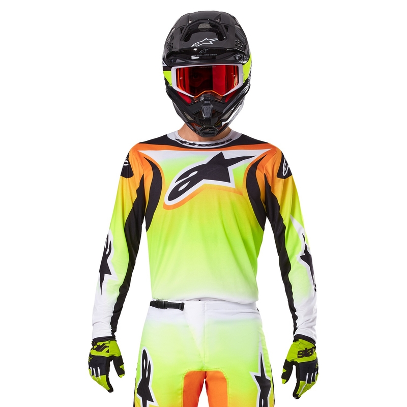 Alpinestars Fluid Wurx Motocross Trui geel en zwart