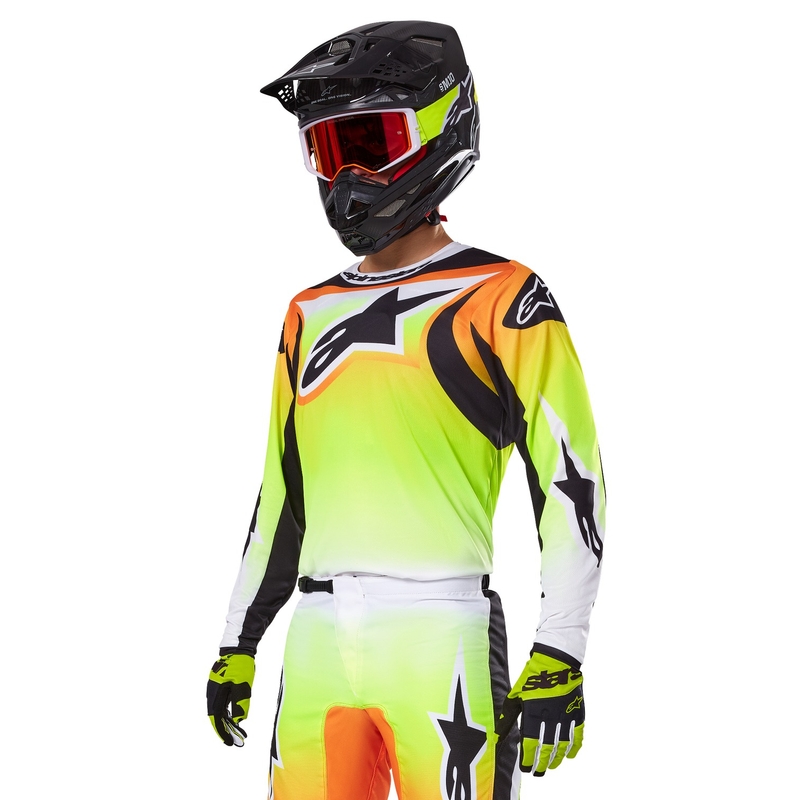 Alpinestars Fluid Wurx Motocross Trui geel en zwart
