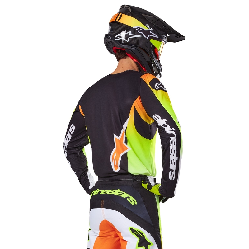 Alpinestars Fluid Wurx Motocross Trui geel en zwart